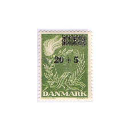 1955. Frihedsfond med variant: Lodret brud. AFA 358x **