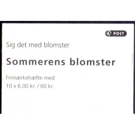 Danmark frimærkehæfte 2011. Sommerns blomster AFA S199