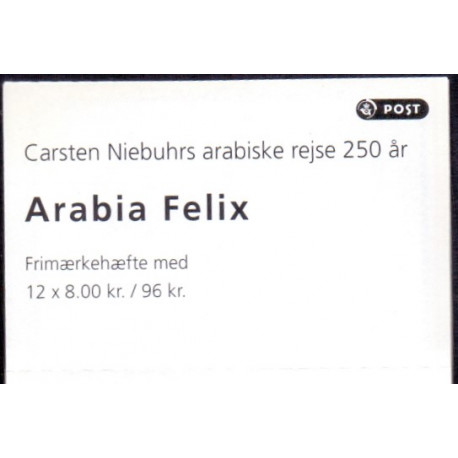 Danmark frimærkehæfte 2011. Carsten Neibuhr AFA S198