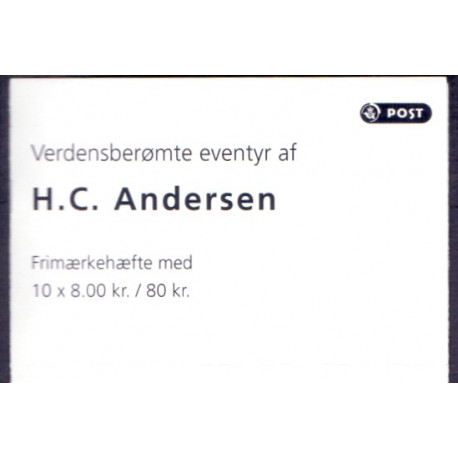 Danmark frimærkehæfte 2012. H.C. Andersen AFA S208