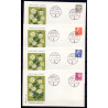 1978. Suppleringsværdier, AFA nr. 652-55 på  FDC med enkeltmærke , 4-blok