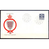 1974. Suppleringsværdier, AFA nr. 557 på  FDC med enkeltmærke , 4-blok