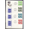 1984. Suppleringsværdier, AFA nr. 789,793-95 på  FDC med enkeltmærke , 4-blok