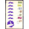 1962, FLOUR mærkerne.  udgivet 15/11/1962 og 29/11/1962  på  FDC med enkeltmærke  , 4-blok