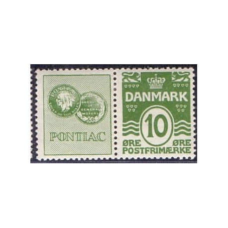 Pontiac AFA nr. 6 ** stemplet postfrisk brev