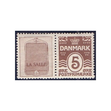 La Salle AFA nr. 10 ** stemplet postfrisk brev