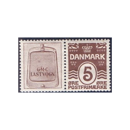 G.M.C. lastvogn. AFA nr. 13 **   stemplet postfrisk brev