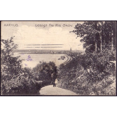 8200. Aarhus. Udsigt fra Ris Skov, brugt (Stenders)