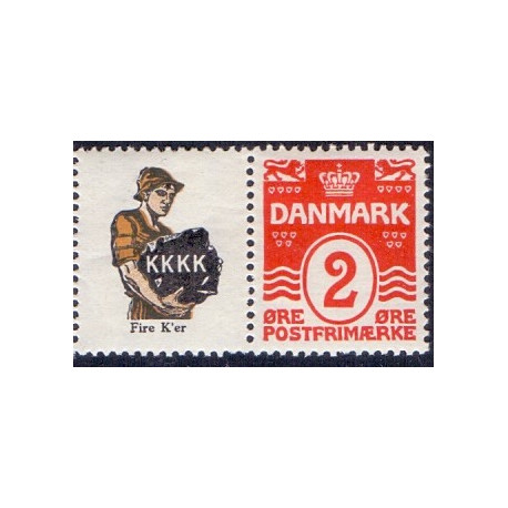 K. K. K. K. . AFA nr. 33 **          stemplet postfrisk brev