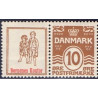 Børnenes Kontor. AFA nr. 49 **       stemplet postfrisk brev
