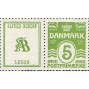 Alfred Benzon, Sæber.  AFA nr. 62 **    stemplet postfrisk brev