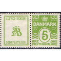 Alfred Benzon, Sodapastiller.  AFA nr. 64 **    stemplet postfrisk brev