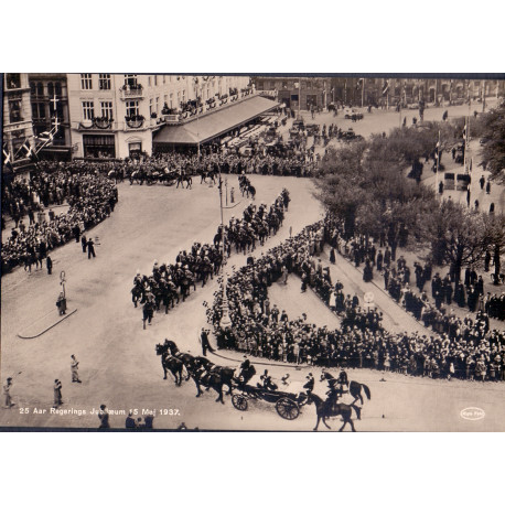 Royal. 25 Års Regerings Jubilæum 1937, ubrugt (Thejll)