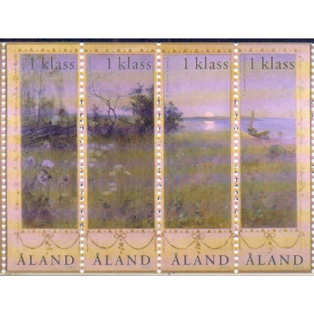 Åland. 2003. Ålandske landskabsmalerier, sammentryk. AFA nr. 217-20 **      st. 