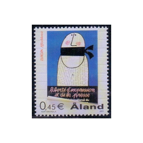 Åland. 2003. Europafrimærke & Barken Pommern. AFA nr. 223-24 **      st. 