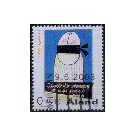 Åland. 2003. Europafrimærke & Barken Pommern. AFA nr. 223-24 **      st. 