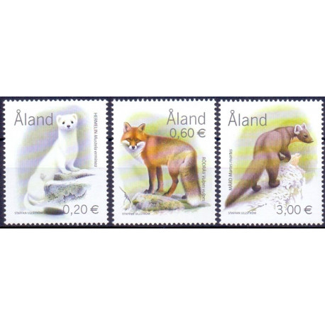 Åland. 2004. Nationale rovdyr. AFA nr. 229-31 **    st. 