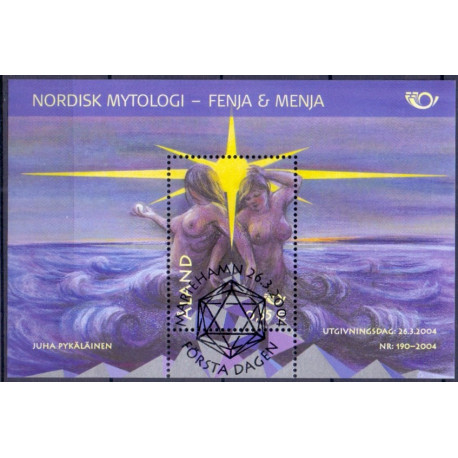 Åland. 2004. Nordisk mytologi, miniark. AFA nr. 232 **    st. 
