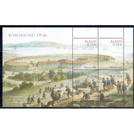 Åland. 2004. Bomarsunds fæstning, miniark. AFA nr. 236-39 **    st.