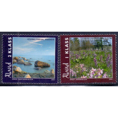 Åland. 2004. Landskaber & Julefrimærke. AFA nr. 241-43 **    st. 