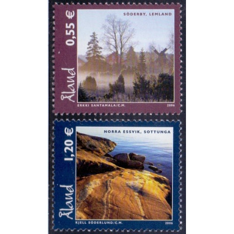 Åland. 2006. Naturmiljøer. AFA nr 268-69  **   st. 