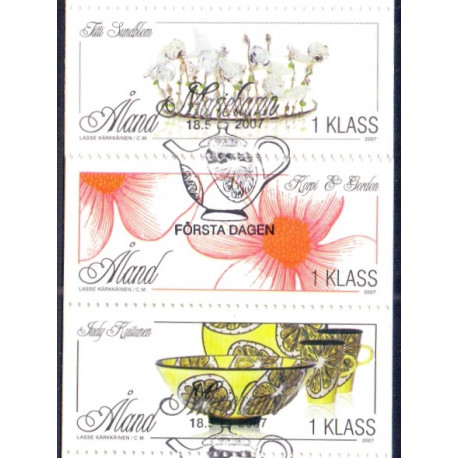 Åland. 2007. Kunsthåndværk, 3 stribe. AFA nr 282-84  **   st. 