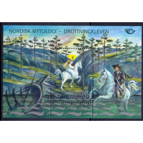 Åland. 2008. Nordisk mytologi III, miniark AFA nr. 291  **  st. 