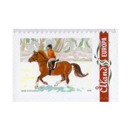 Åland. 2008. Ridesport og Julefrimærke. AFA nr. 302-03  **  st. 