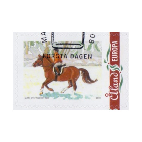 Åland. 2008. Ridesport og Julefrimærke. AFA nr. 302-03  **  st. 