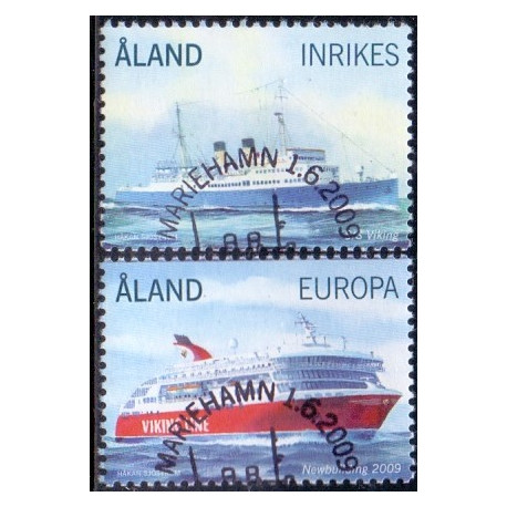 Åland. 2009. Færger. AFA nr. 312-13 **  st. 