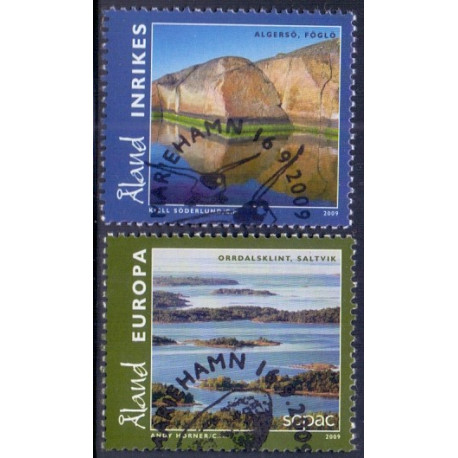 Åland. 2009. Naturmiljøer og Mit Åland. AFA nr. 315-17 **  st.