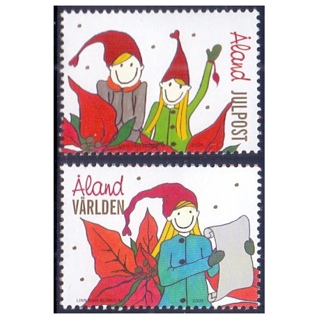 Åland. 2009. Julefrimærker. AFA nr. 318-19 **  st.
