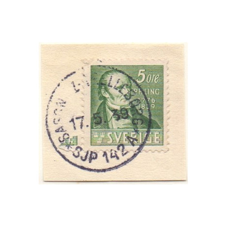 Sverige. Skibsstempel på klip