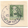 Sverige. Skibsstempel på klip