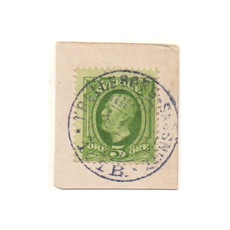 Sverige. Skibsstempel på klip