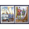Åland. 2000. Sejlskibe. AFA nr. 177-78 **     st. 