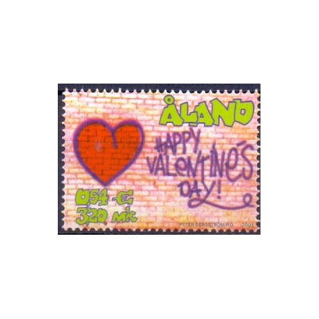 Åland. 2001. Valentins dag. AFA nr. 190 **     st. 