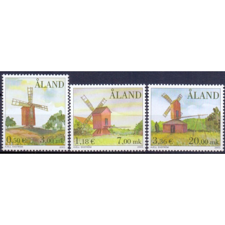 Åland. 2001. Møller. AFA nr. 192-94 **     st. 