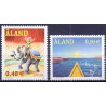 Åland. 2002. Europafrimærke & Lill Lindfors. AFA nr. 208-09 **     st. 