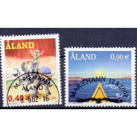 Åland. 2002. Europafrimærke & Lill Lindfors. AFA nr. 208-09 **     st. 