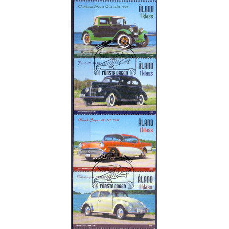 Åland. 2005. Veteranbiler 4-stribe. AFA nr 247-50 **   st.