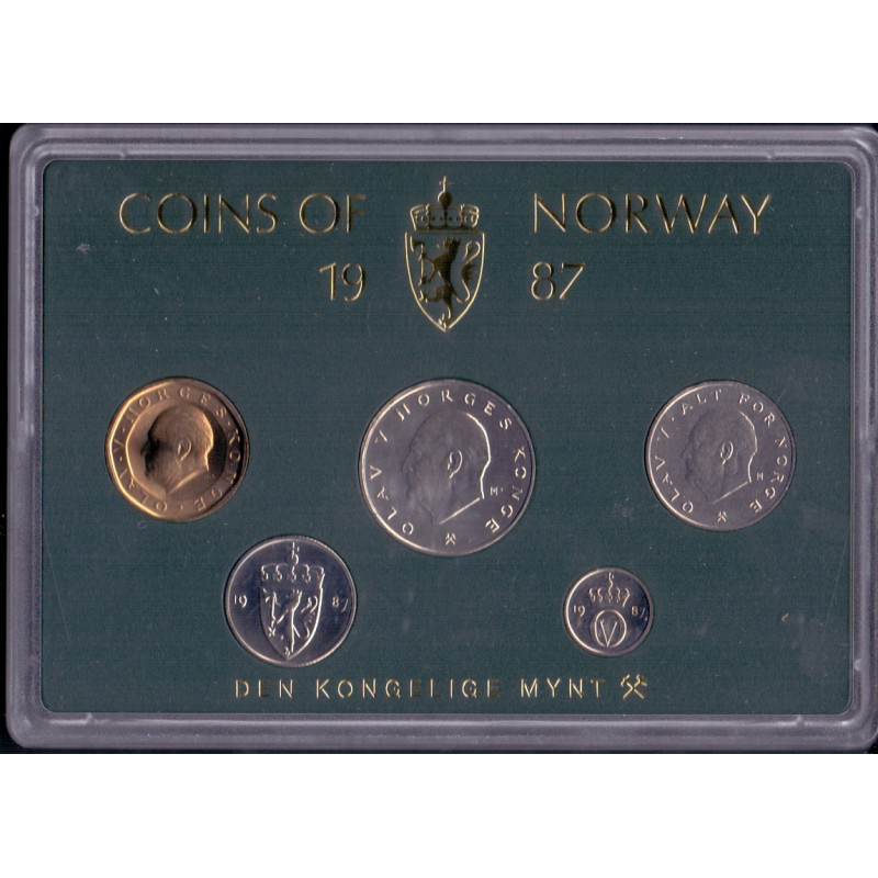 Norge. Møntsæt 1987 fra Den Norske Kgl. Mynt
