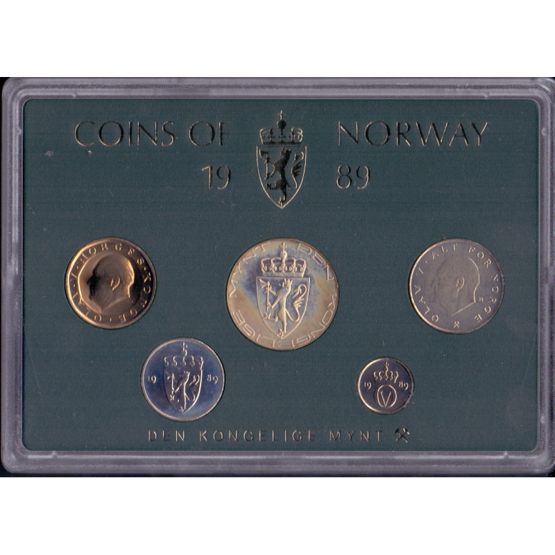 Norge. Møntsæt 1989 fra Den Norske Kgl. Mynt
