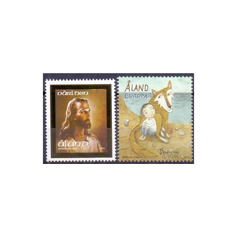 Åland. 2010. Head of Christ., og Europamærke. AFA nr. 323-24 **    st.