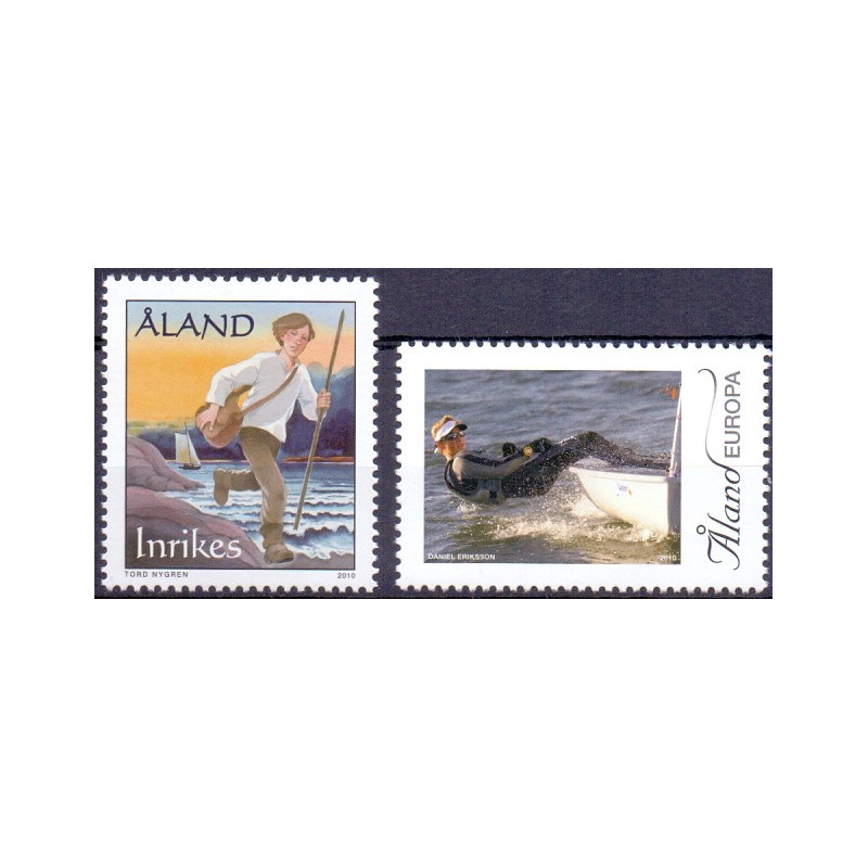 Åland. 2010. Postvejen, ungdomssejlads. AFA nr. 330-31 **    st.
