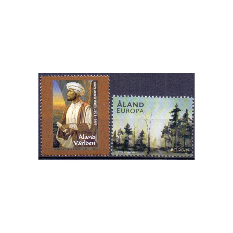 Åland. 2011. G. A. Wallin og Europamærke. AFA nr. 340-41 **    st.