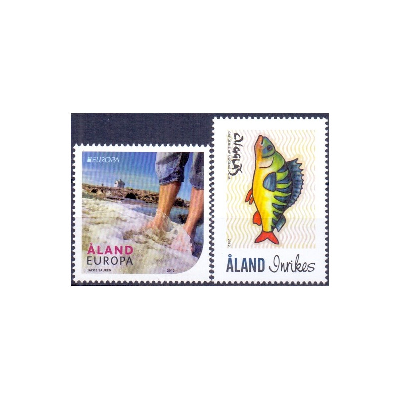 Åland. 2012. Europamærke og Fisk. AFA nr. 358-59 **    st.