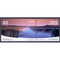 Island. 2007. SEPAC i sammentryk. AFA nr. 1159-60  **     stemplet FDC