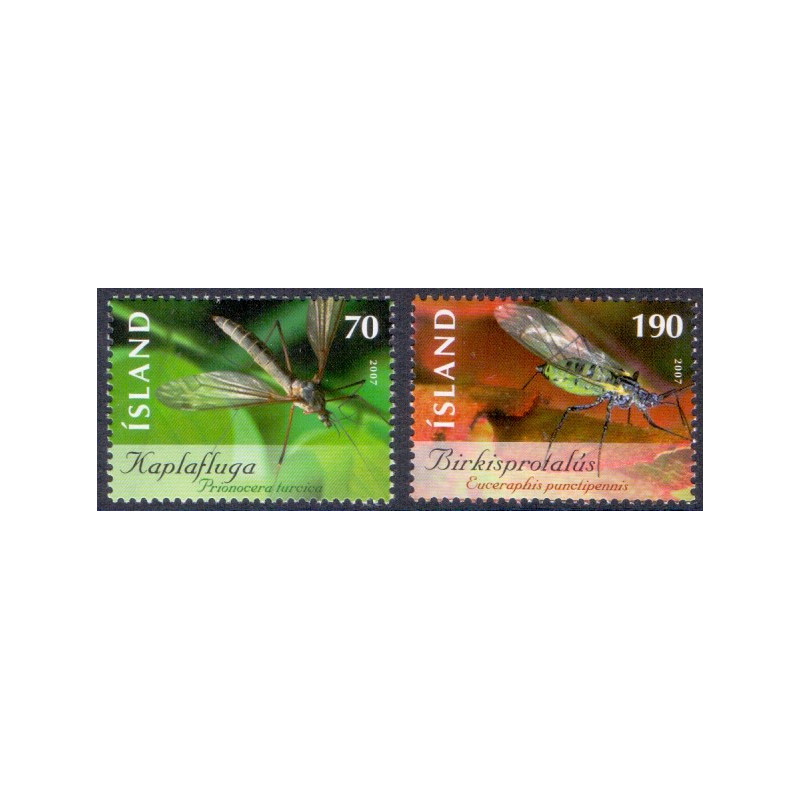Island. 2007. SEPAC i sammentryk. AFA nr. 1159-60  **     stemplet FDC