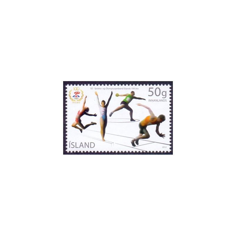 Island. 2012. Idræts- og Olympiske Forbund. AFA nr 1323 **     stemplet FDC
